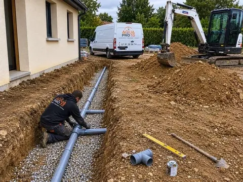 Raccordement de la microstation au fossé